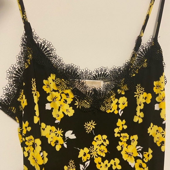Michael Kors Yellow Flower Dress - Picture 1 of 4